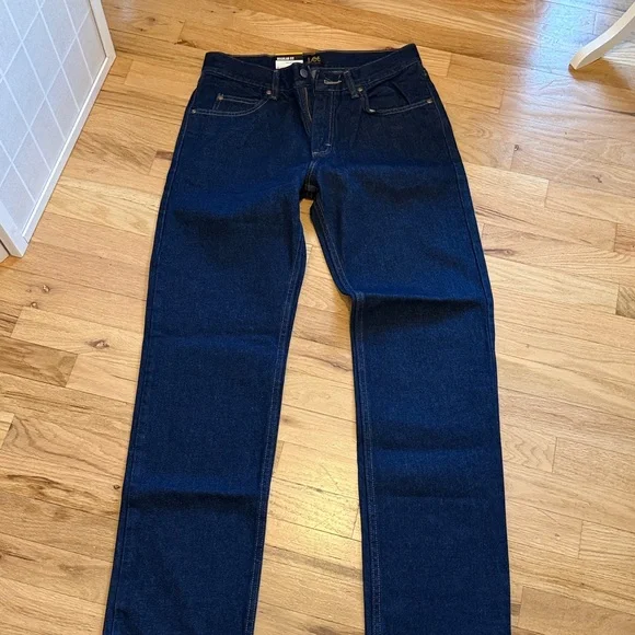 Lee Men's Straight Fit Jeans - Deep Blue NWT 31/32 - Picture 3 of 10